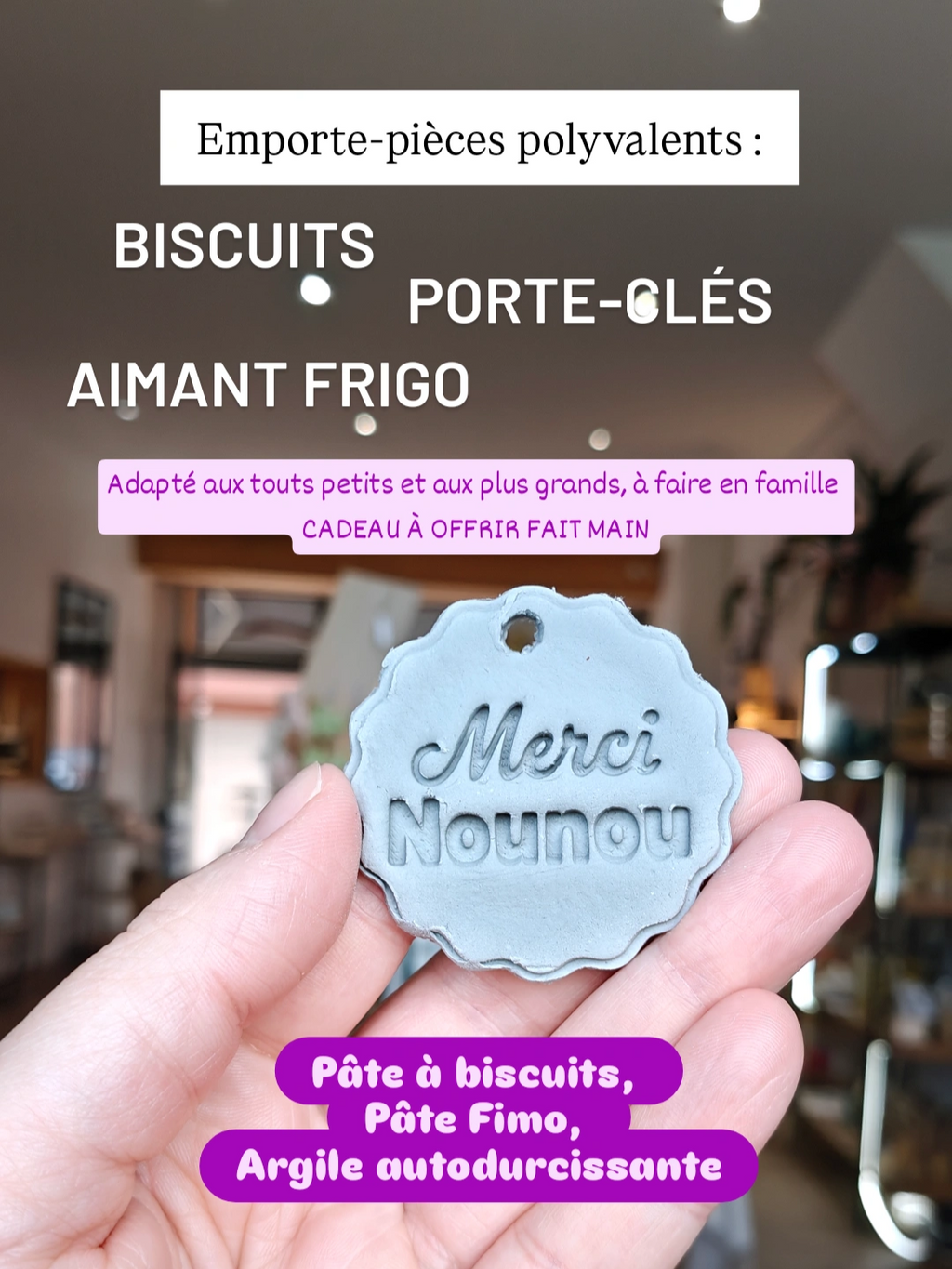 Emporte-pièce Merci Maîtresse (Message au choix)