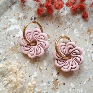 Élégance – créoles rondes 20 mm en acier inoxydable doré